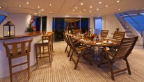Yacht AMARULA SUN -   Aft Deck Al Fresco Dining and Bar